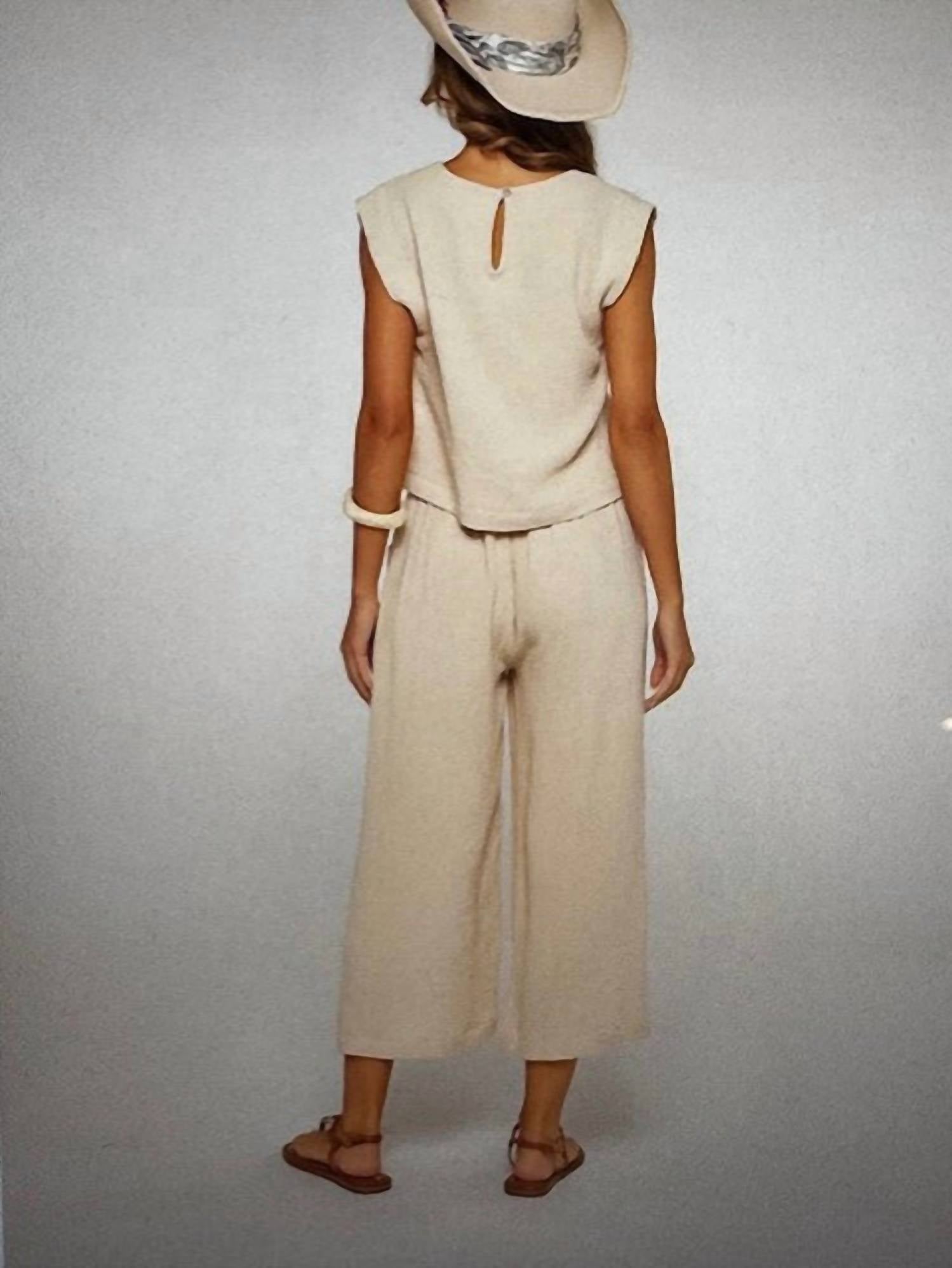 Kylie Paige - Cotton Gauze Drawstring Pants