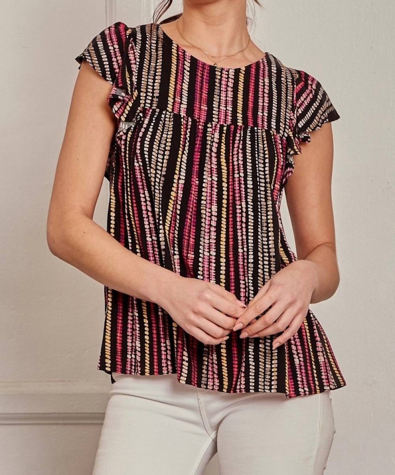 Andree By Unit - Flutter Sleeve Babydoll Blouse