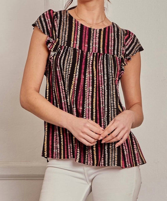 Andree By Unit - Flutter Sleeve Babydoll Blouse