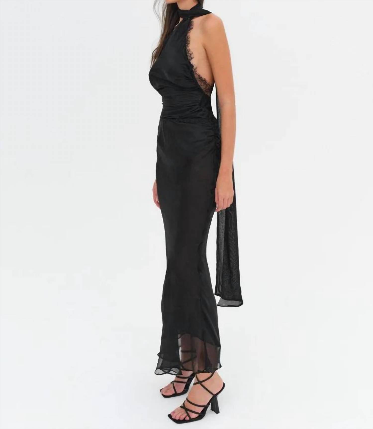 Lil Lemons By For Love And Lemons - Angela Chiffon Maxi Dress