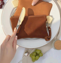 Most Wanted - Women's Genuine Suede Wristlet Pouch