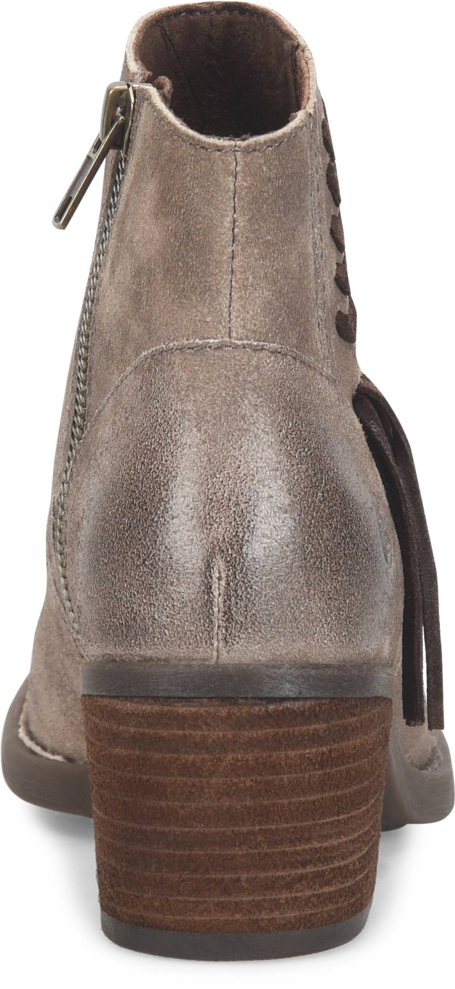 Born Women's Rowan Boot in taupe distressed - women's shoe - alternate view
