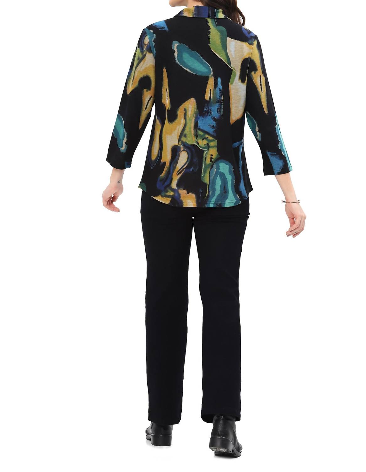 Parsley & Sage - Justine Three Quarter Sleeve Pullover Top