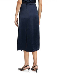 Vince - Beaded Boarder Front Slit Skirt