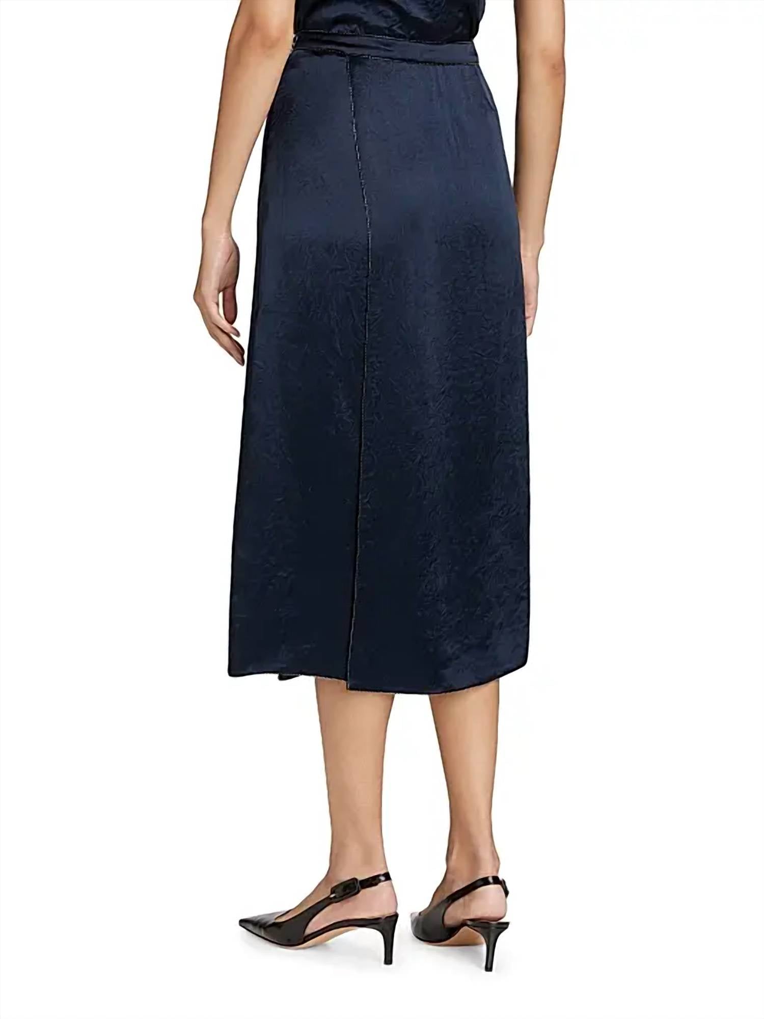Vince - Beaded Boarder Front Slit Skirt