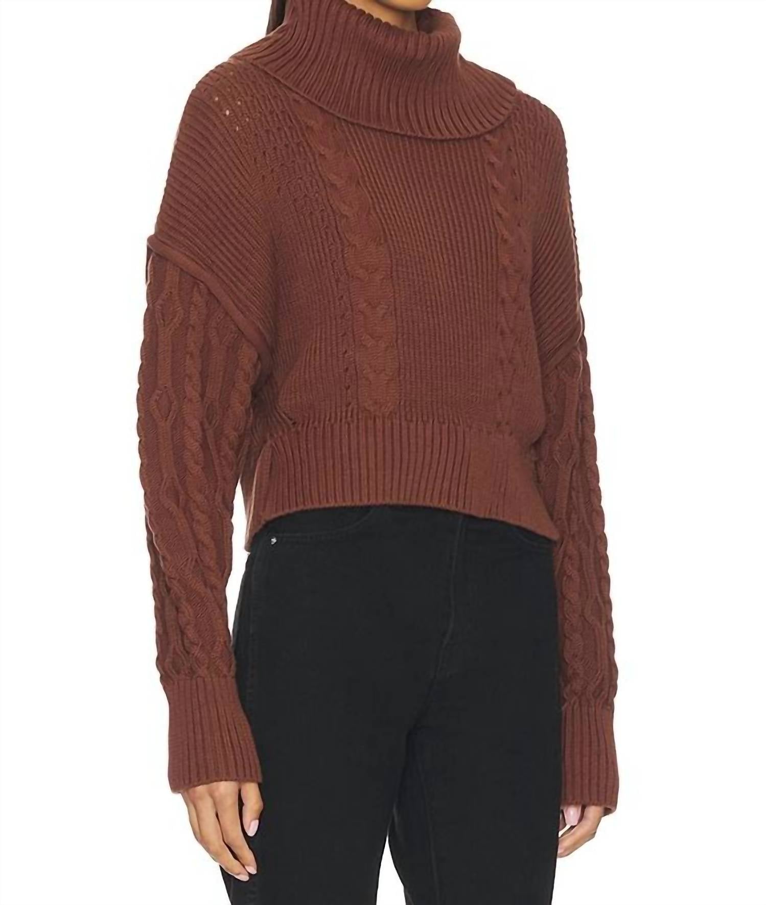 Cleobella Serah Sweater in coco - women's sweater - detail view