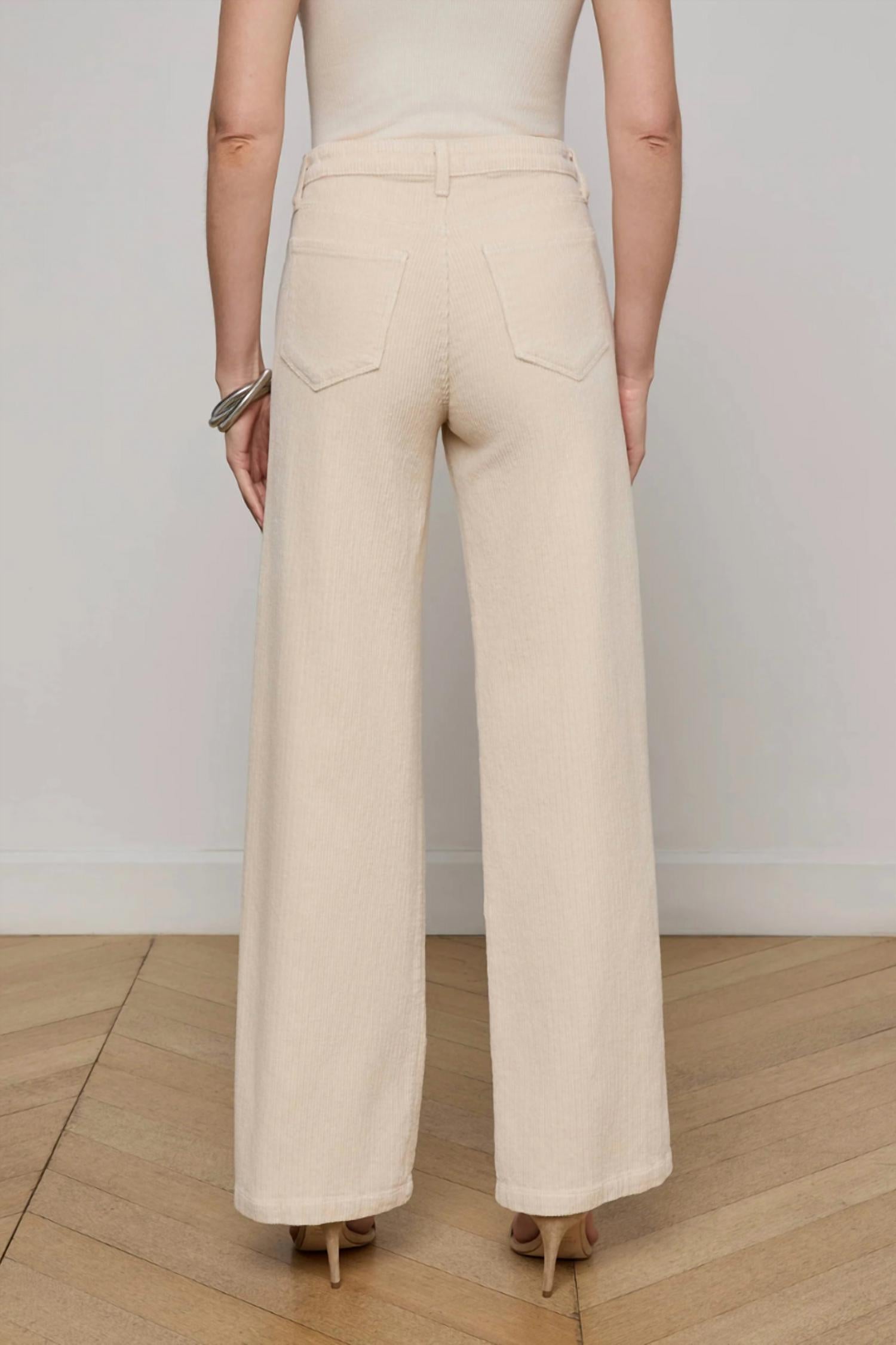 L'Agence - Women's Scottie High Rise Wide Leg Pants