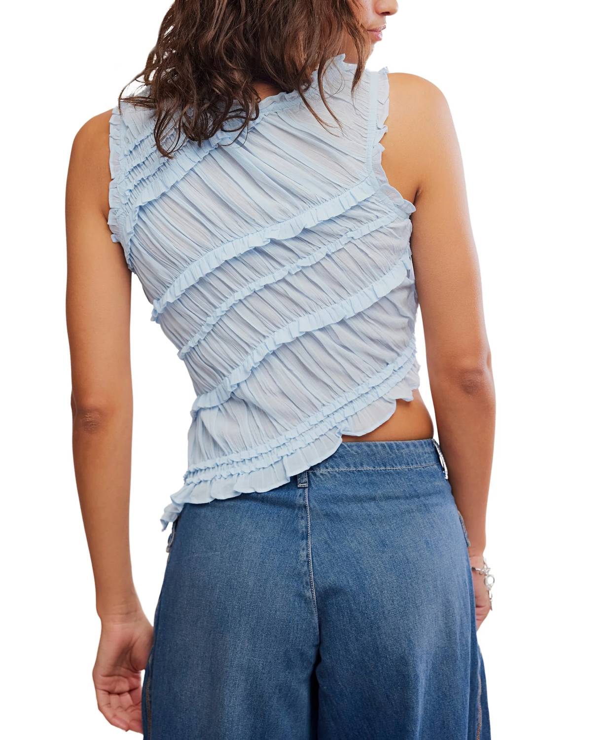 Free People - Pink Sands Smocked Top