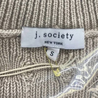 J. Society Women’s Cotton Sweater Vest in sand - women's jacket - view 8