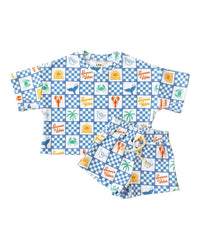 Lucky Panda Kids - Kids Ocean Life Short Set