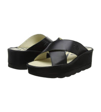 FLY LONDON Women's Begs Slide Sandal in black - women's sandal - view 7