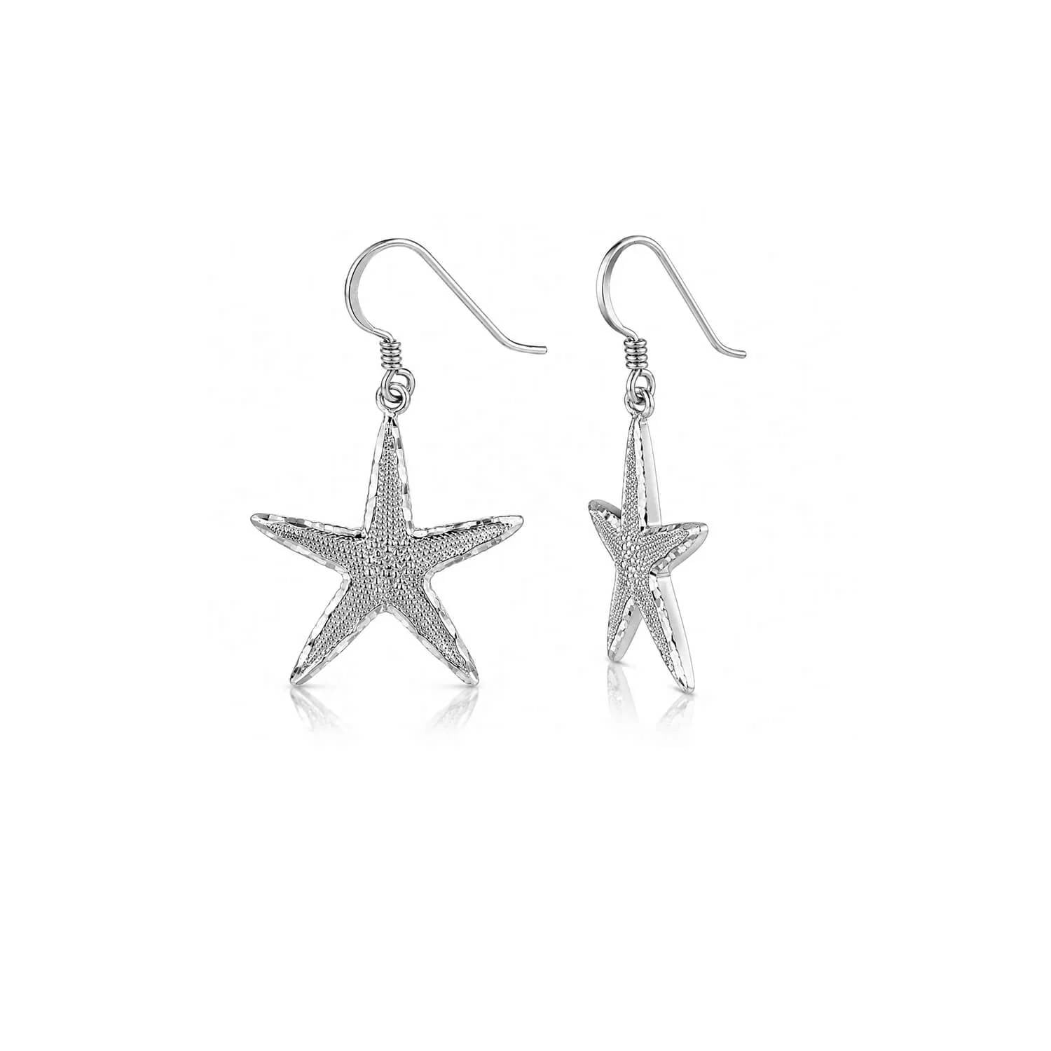 Gold & Honey - Women's Starfish Dangle Earrings