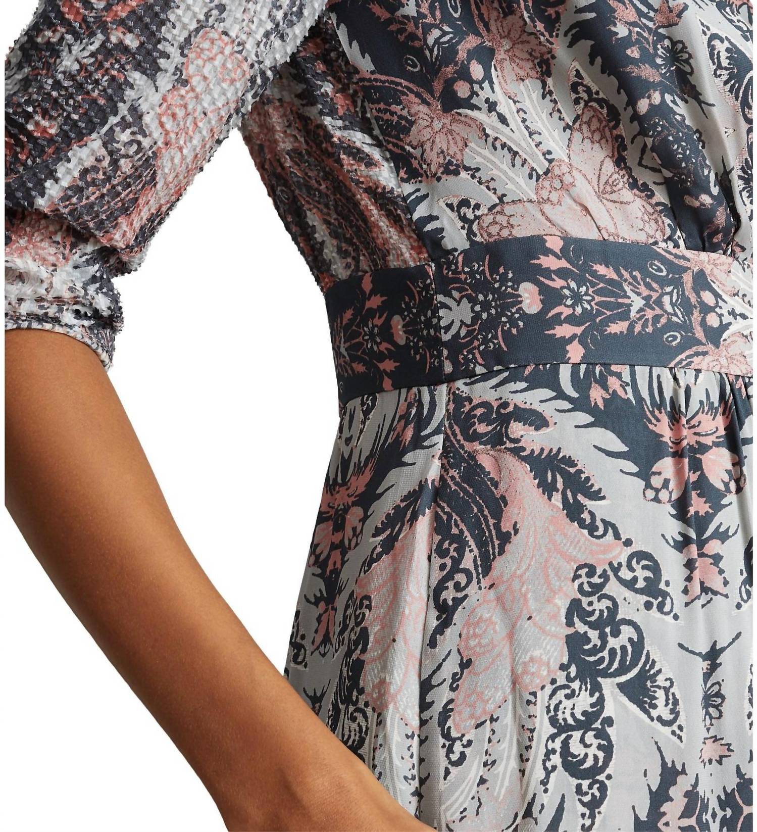 Reiss - Lacey Grey Paisley Dress