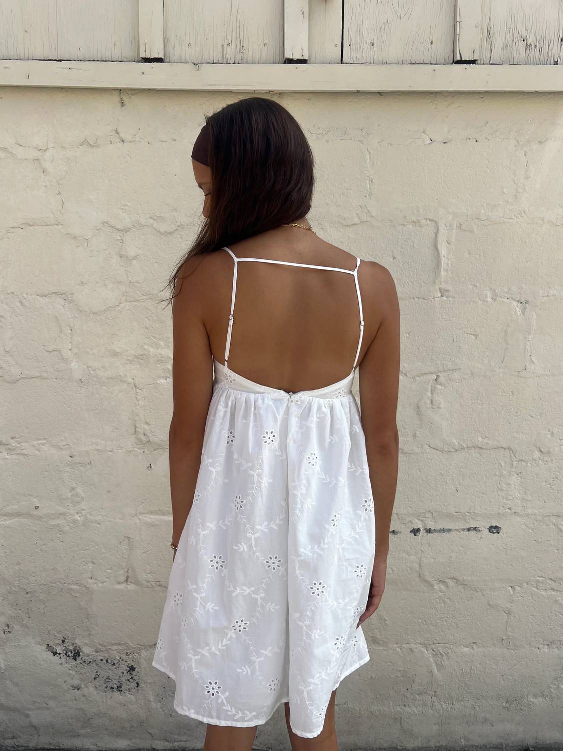 Olivaceous - Halle Gathered Mini Dress