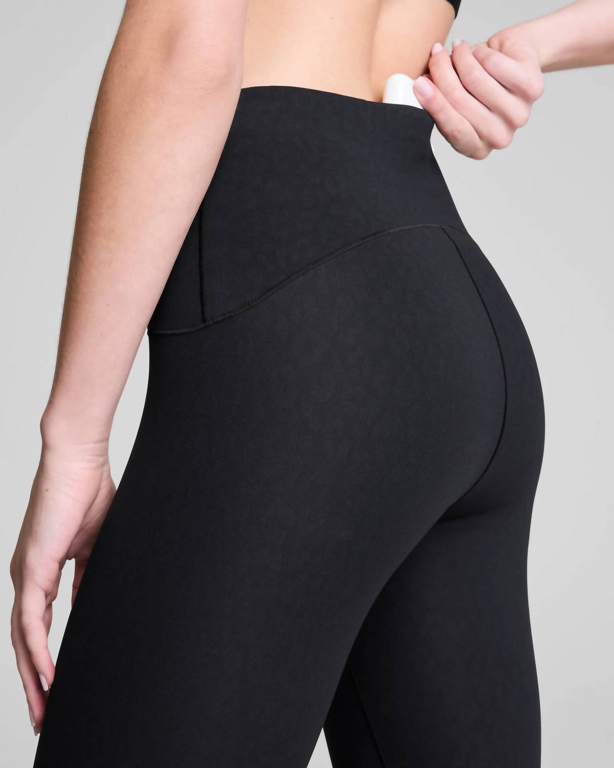 Spanx Booty Boost 7/8 Leggings in black leopard - women's pants - view 5