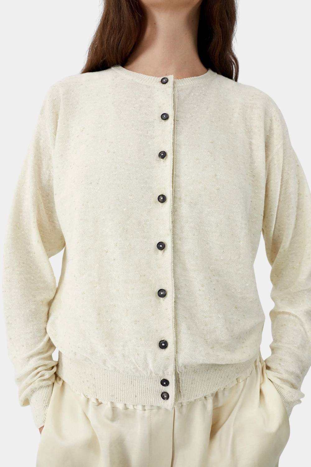 Cordera - Linen And Cotton Flecked Cardigan
