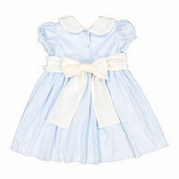 Sal & Pimenta - Girl's Velvet Dress With Smocked Sash