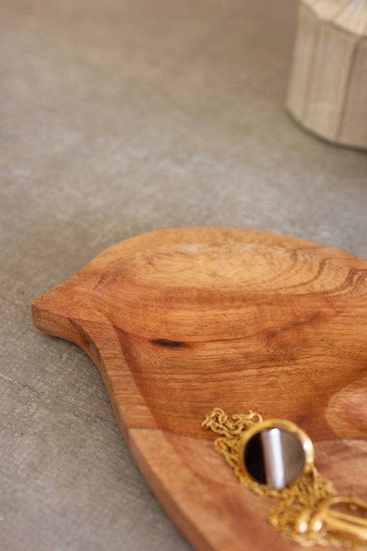 Mickler & Co. - Bird Platter Wooden Decor