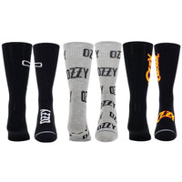 Perri’S Socks - Unisex - 3 Pairs Ozzy Assorted Crew Socks