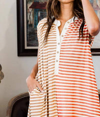 Bucketlist - Two-tone Striped Jumpsuit