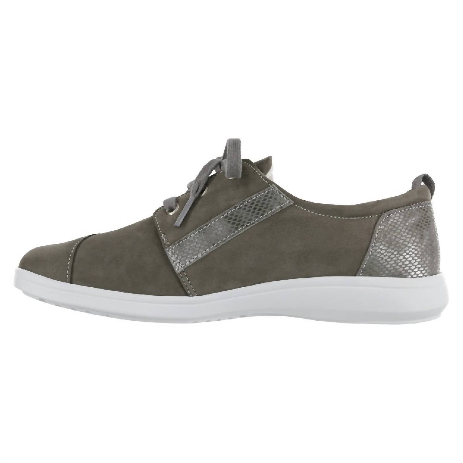 SAS Women's Marnie Lce-up Shoes in gris snake - women's sneaker - detail view