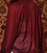 Bucketlist - Glitter Semi-sheer Blouse