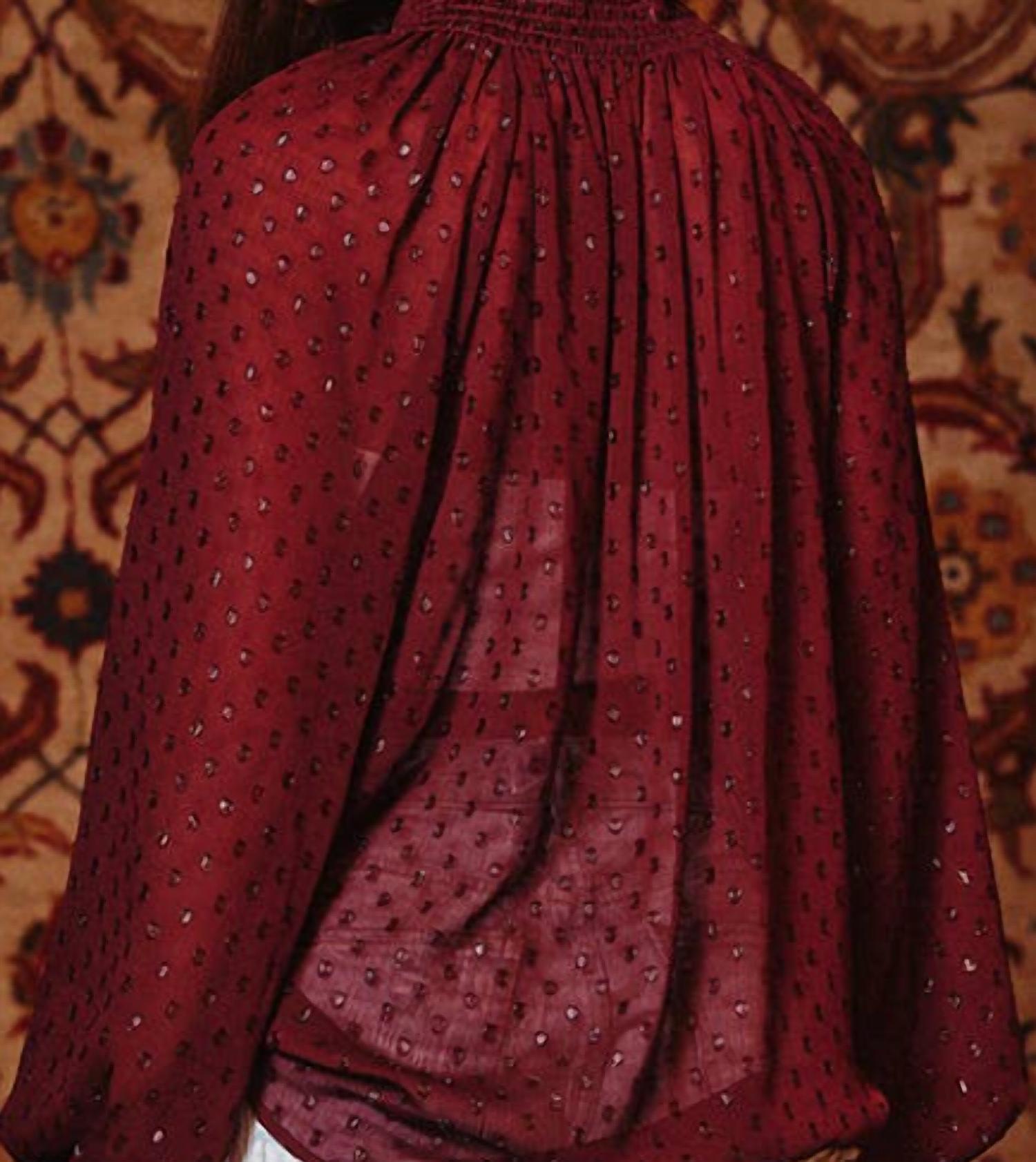 Bucketlist - Glitter Semi-sheer Blouse