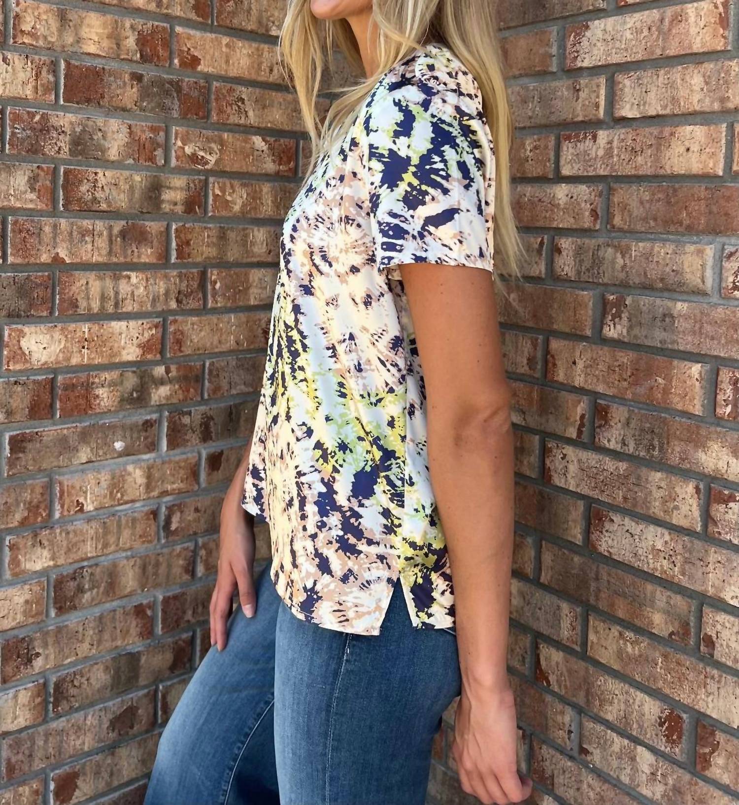 Velvet Heart - Billie Tie Dye Satin Shirt
