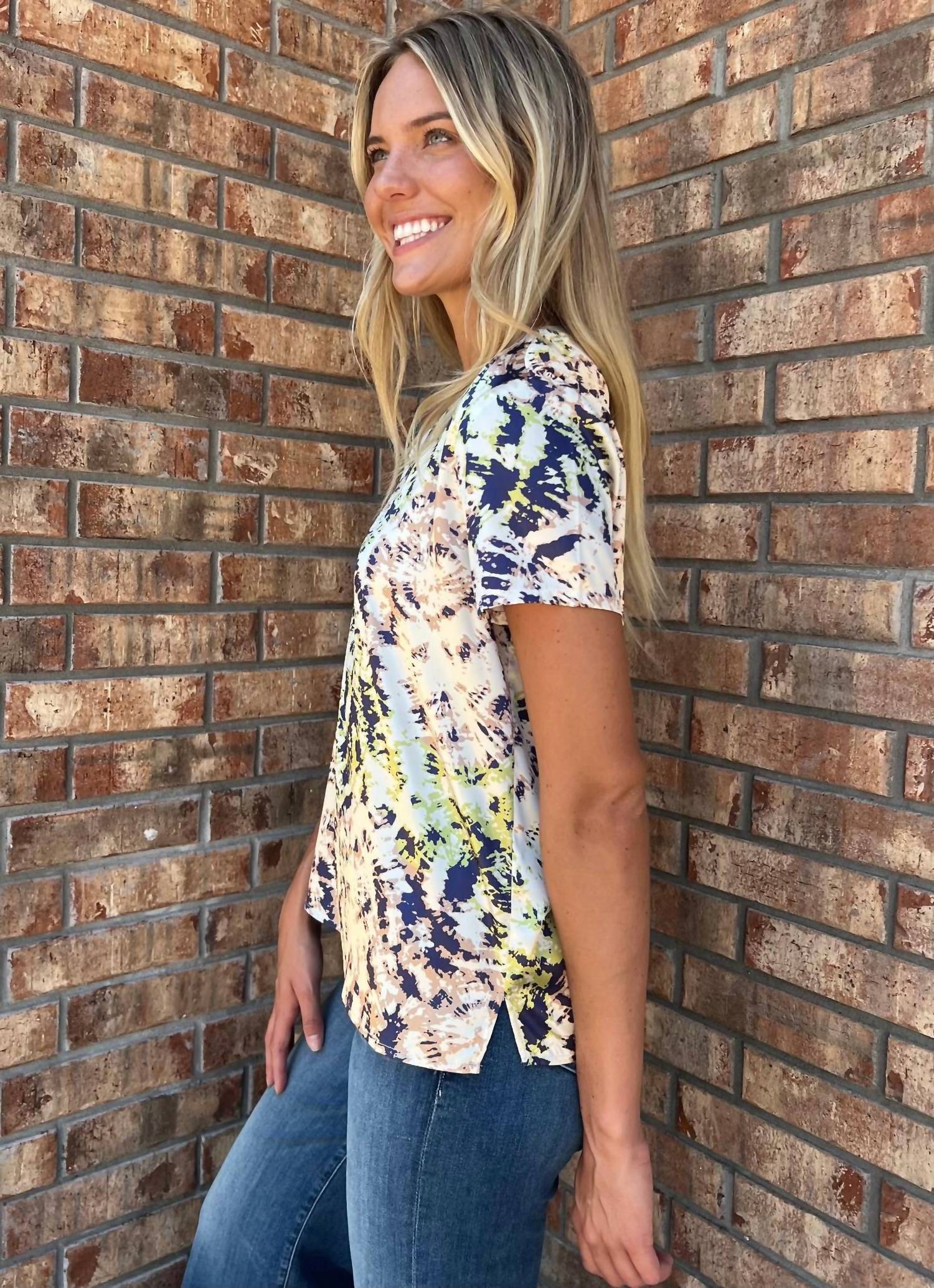 Velvet Heart - Billie Tie Dye Satin Shirt