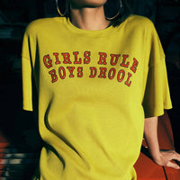 Boys Lie - Girls Rule Boys Drool Boyfriend Tee