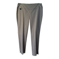 Lisette - Women's Crop Trousers With Split Hem And Studs