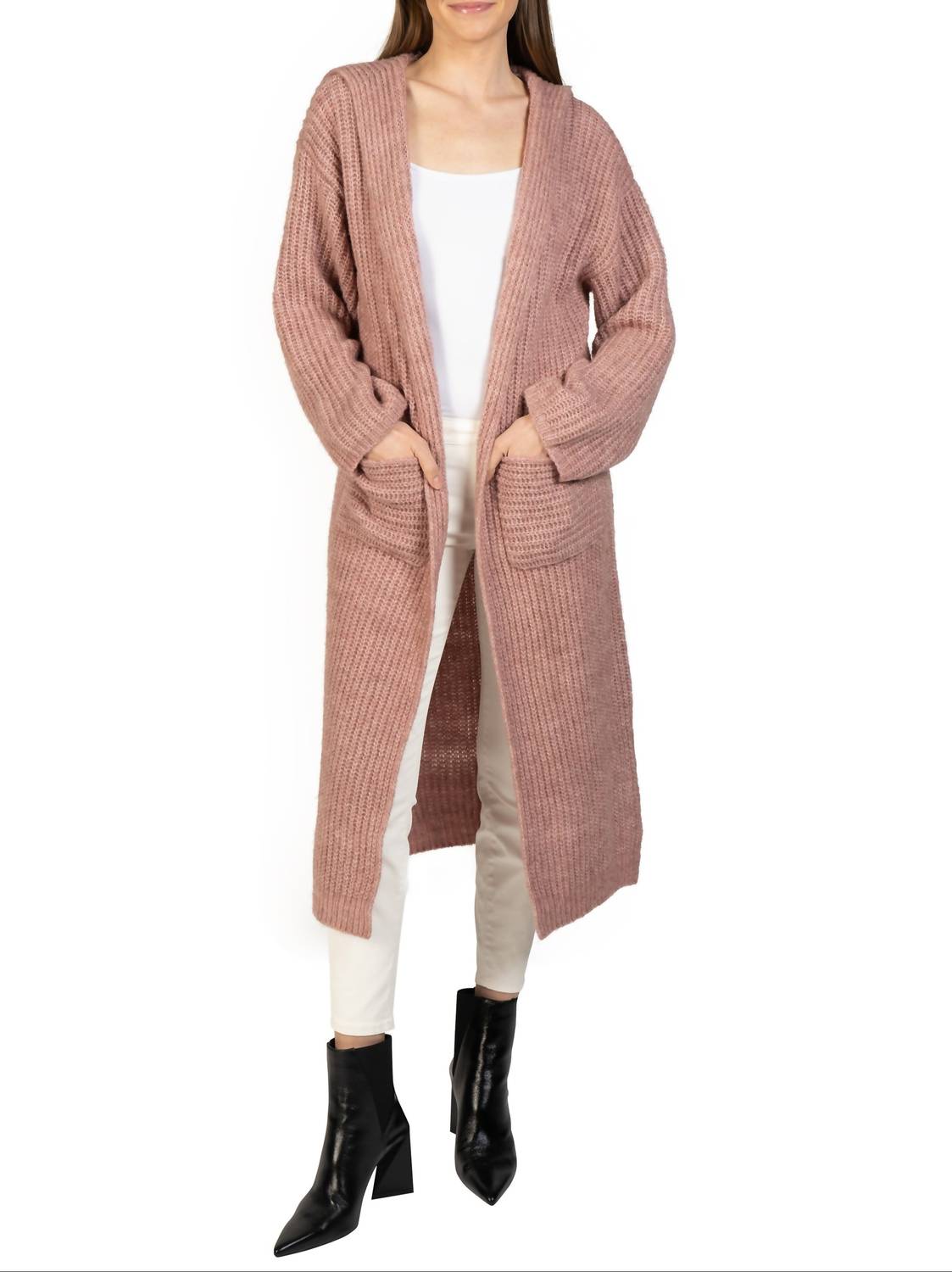 Love Token - Long Hooded Cardigan