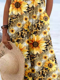Trendsi - Full Size Floral Wide-Leg Overalls Plus Size