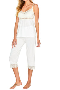 Twelve Eighty Eight - Leslie Spaghetti Strap Camisole Cropped Pajama Set