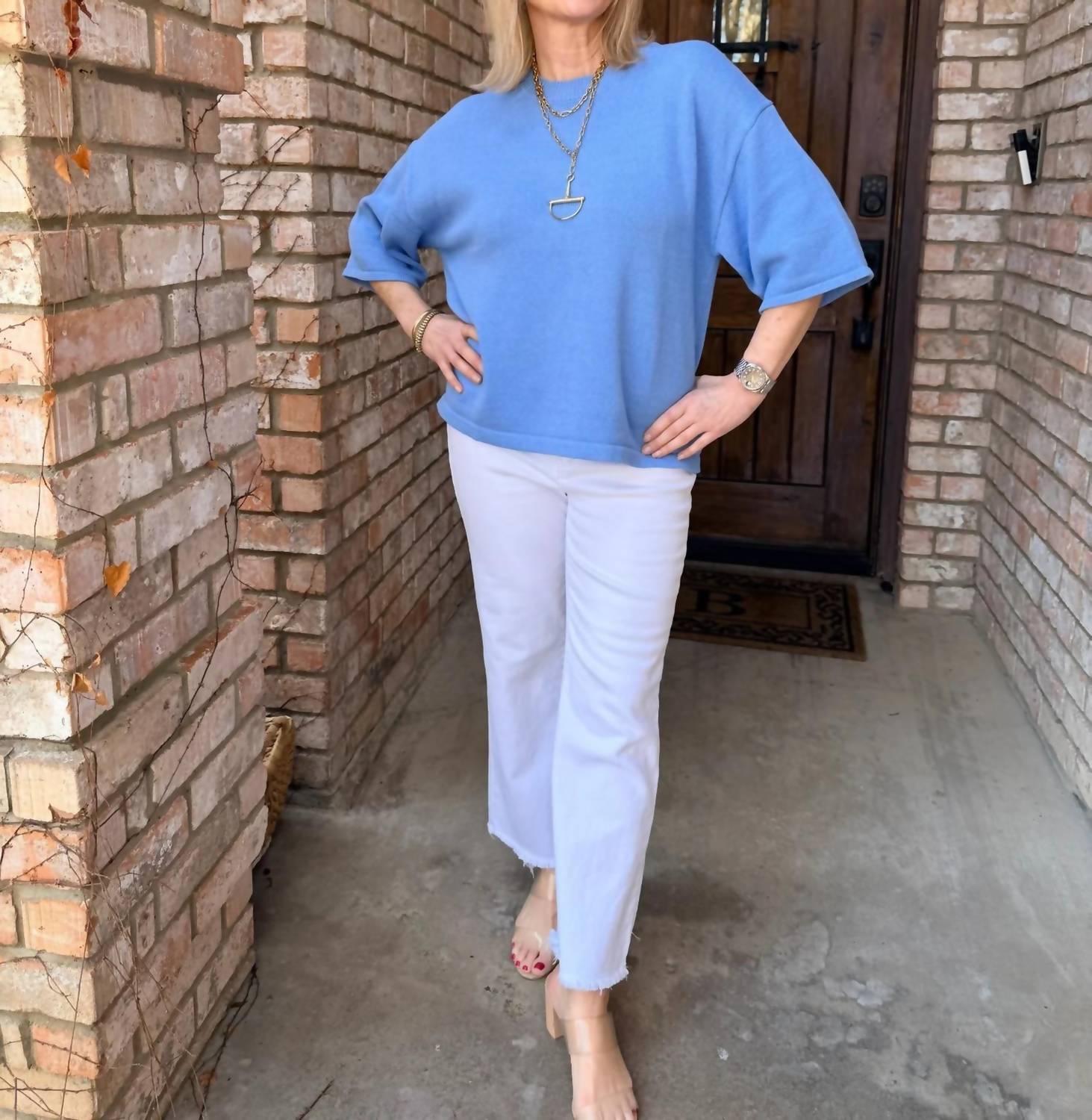 Entro - Short Sleeve Pullover Top