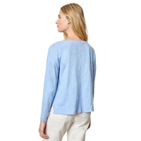 Lilla P - Drop Shoulder Boatneck Long Sleeve Top