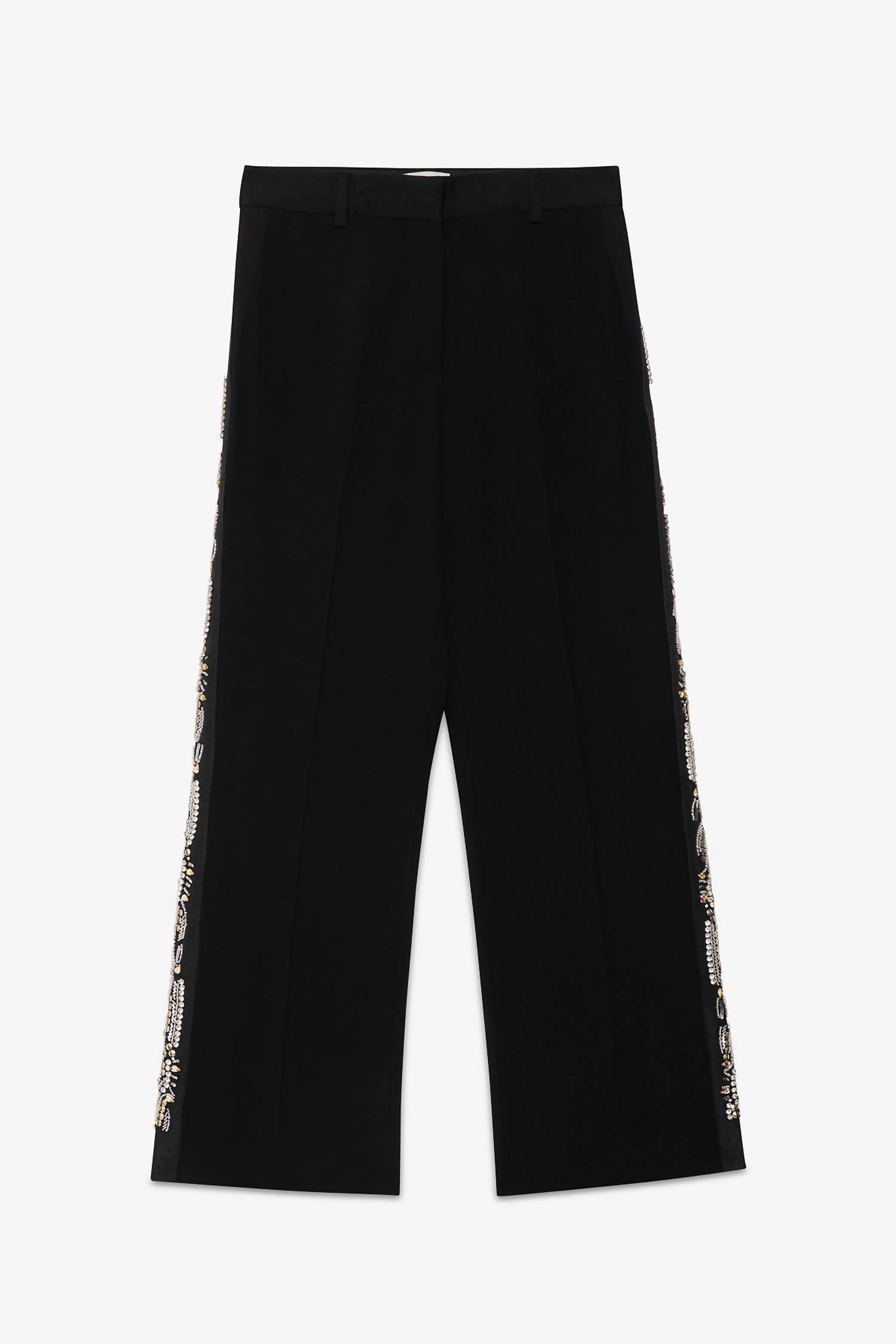 Ottod'Ame - Embroidered Palazzo Trousers