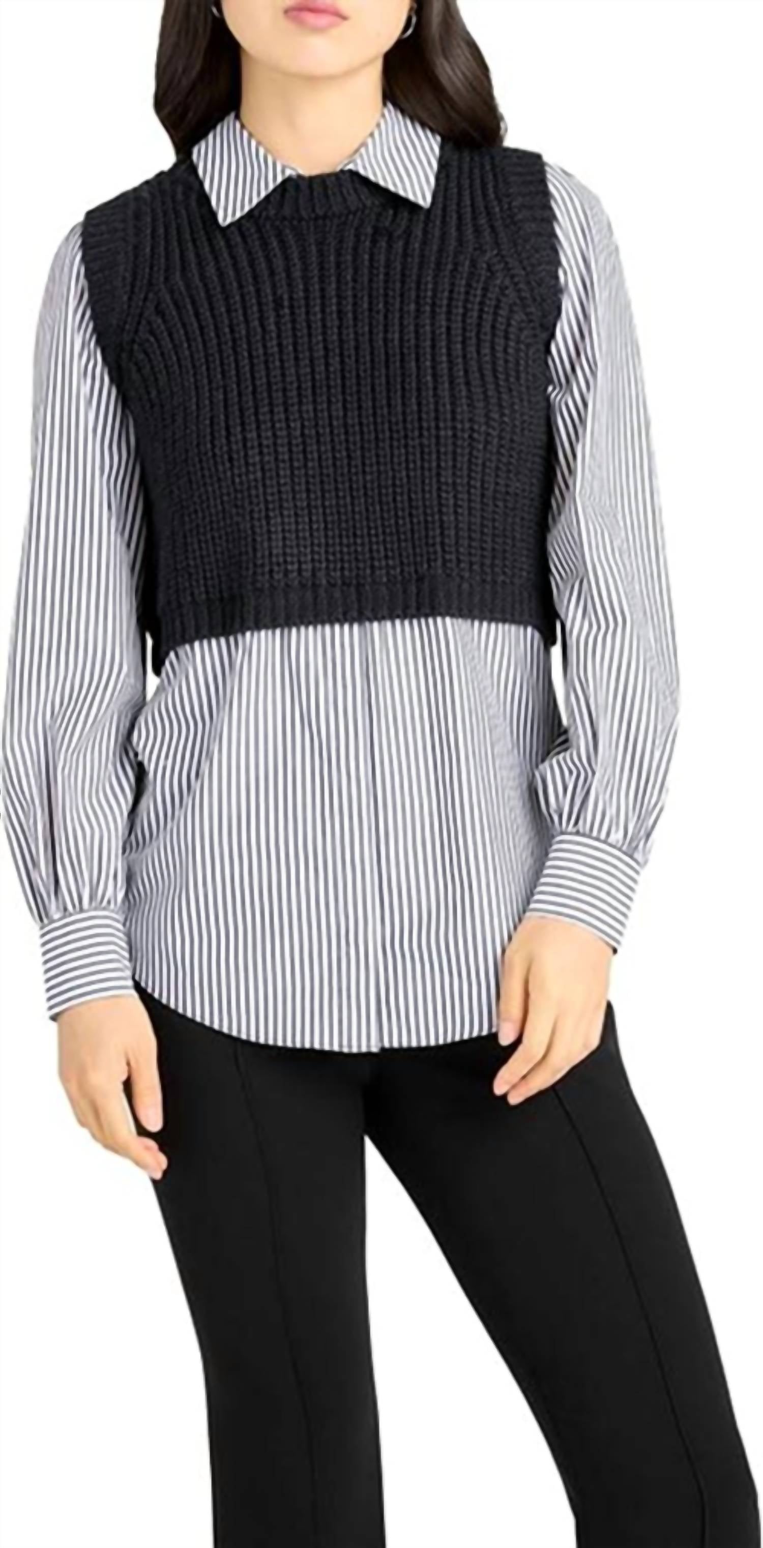 Cinq A Sept - Mara Shaker Pullover Sweater