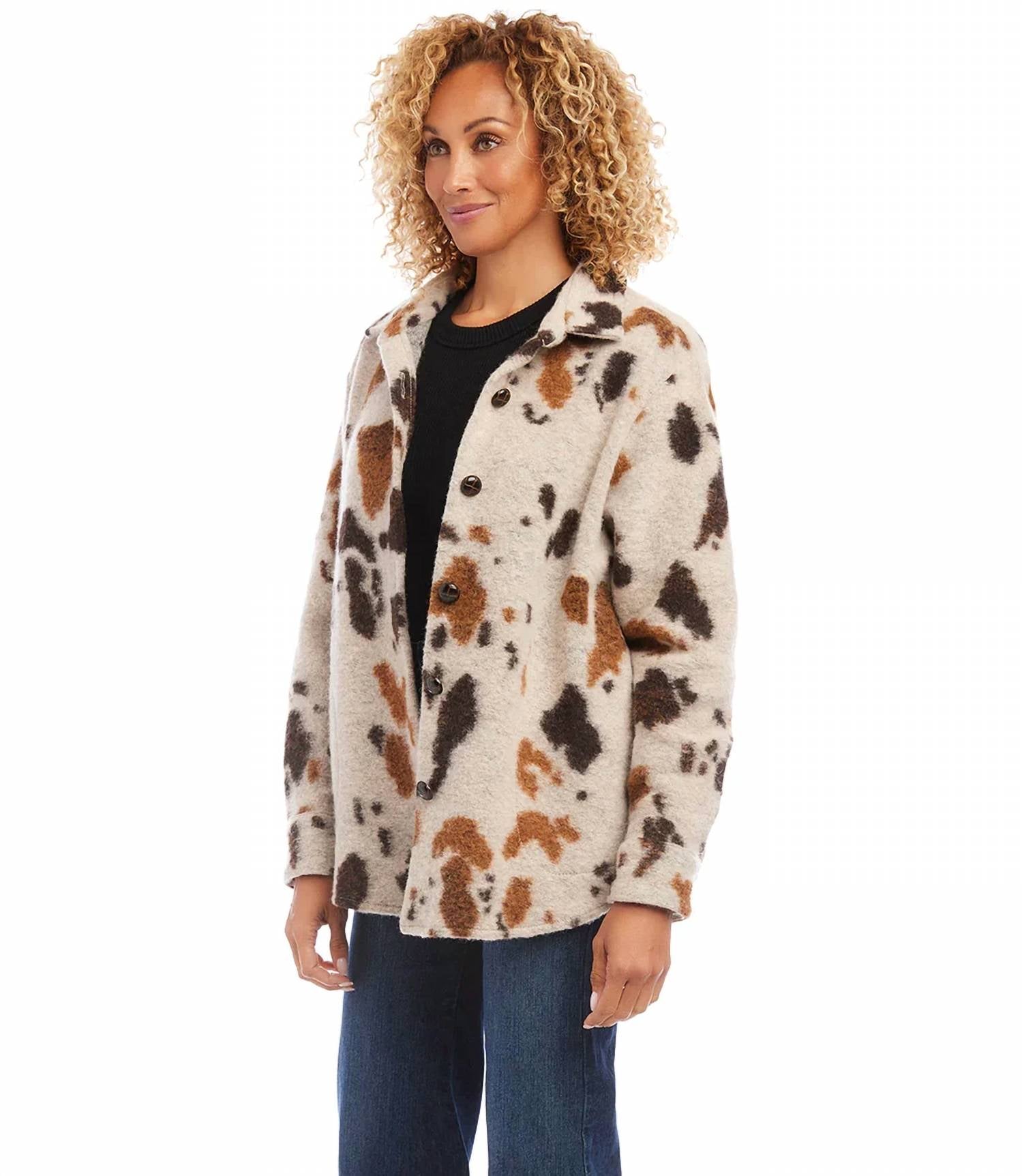 Karen Kane - Blaise Print Shirt Jacket