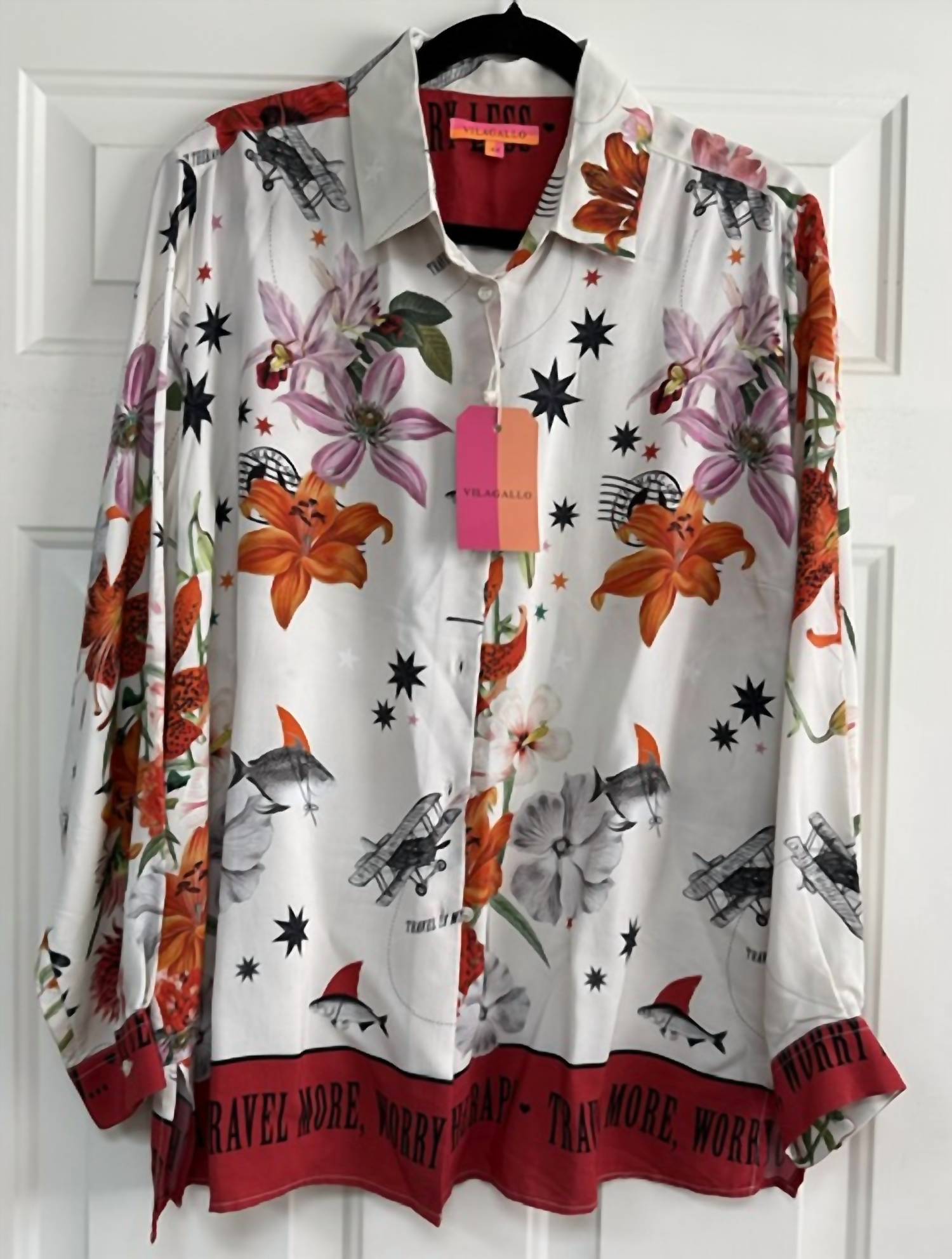 Vilagallo - Women's Travel Theme Blouse