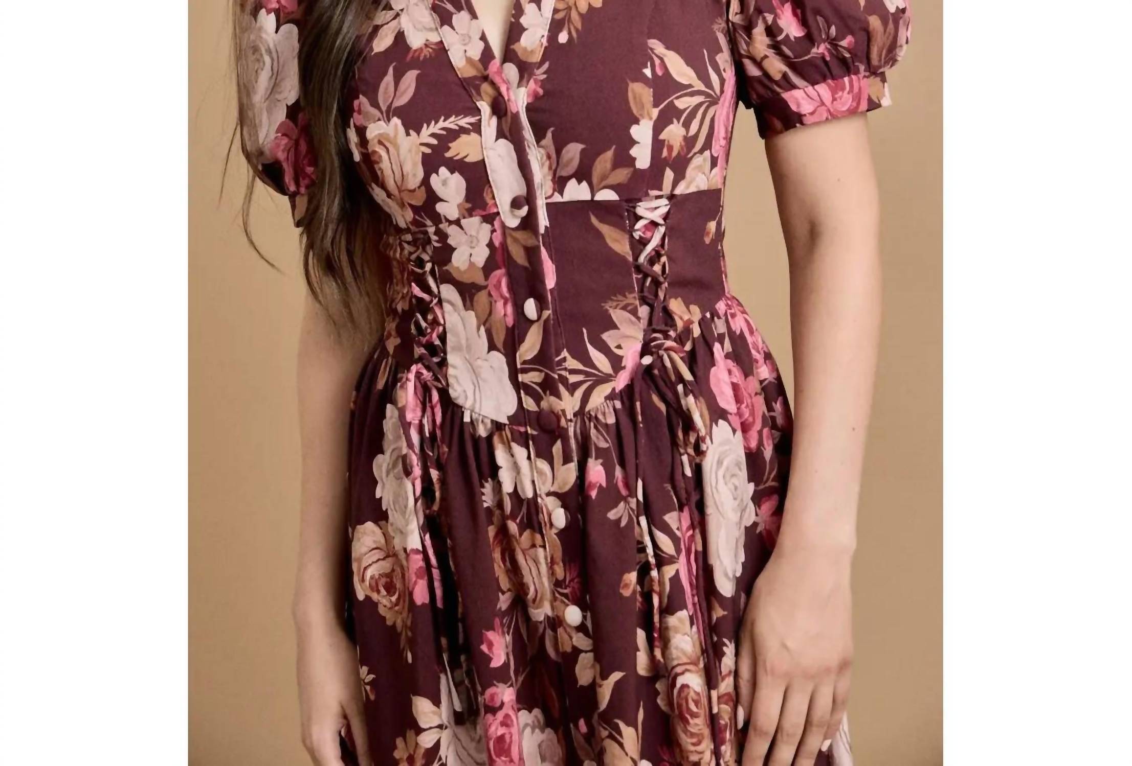 Skylar Rose - Puff Sleeve Maxi Dress