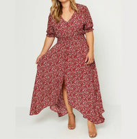Hayden La - Curvy Floral Ruched Waist Maxi Dress