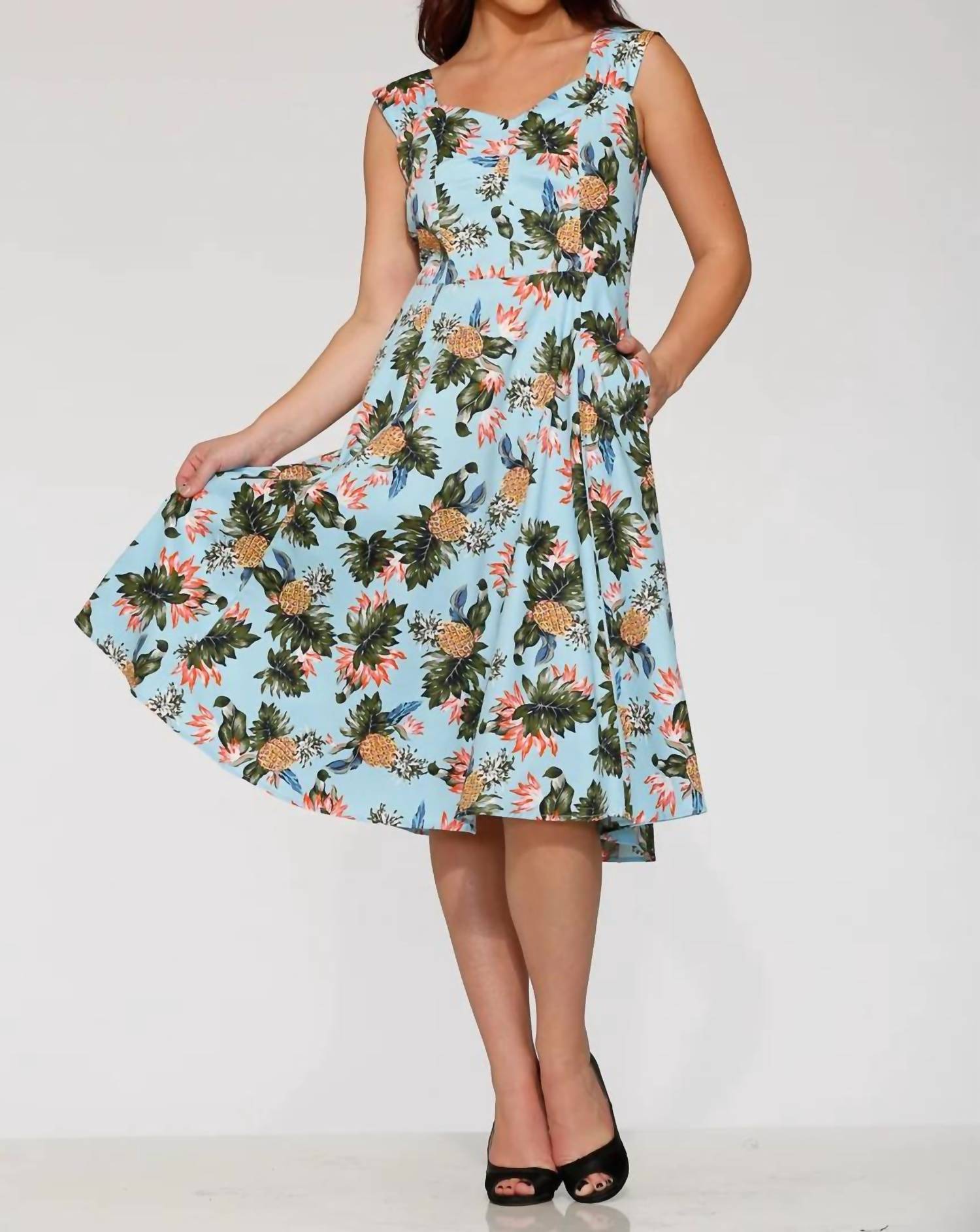 Orchid Bloom - Hawaiian Swing Dress