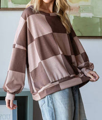Hopely - Checkered Sweatshirt
