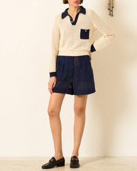 Alix Of Bohemia - Liza Captain Crochet Long Sleeve Top