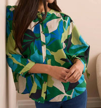 Tribal - FLOWY DOLMAN SLEEVE BLOUSE