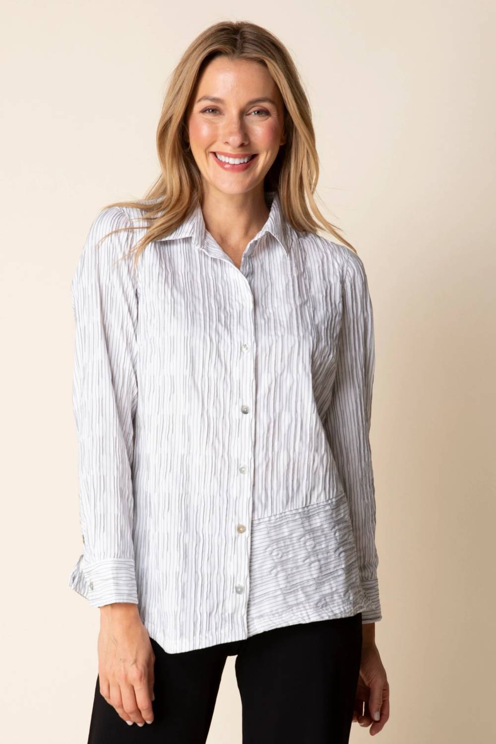 Habitat - Santorini Stripe Selene Button Down Shirt