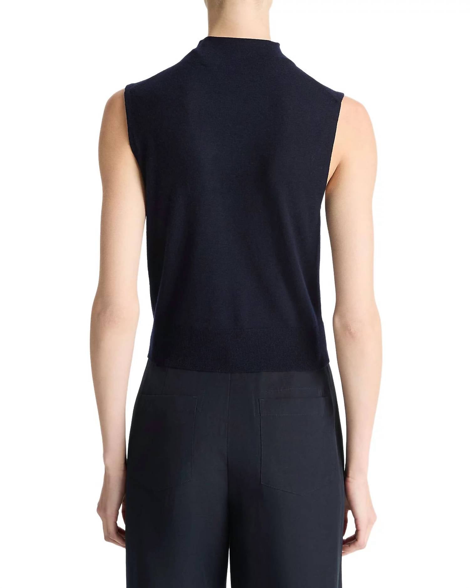 Vince - Sleeveless Mock Neck Top