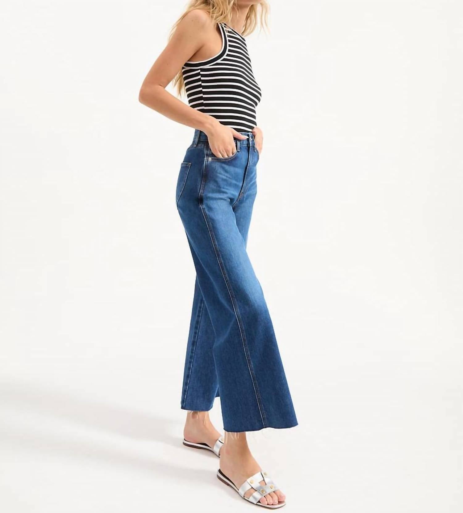 Veronica Beard - Taylor High Rise Wide Leg Jeans