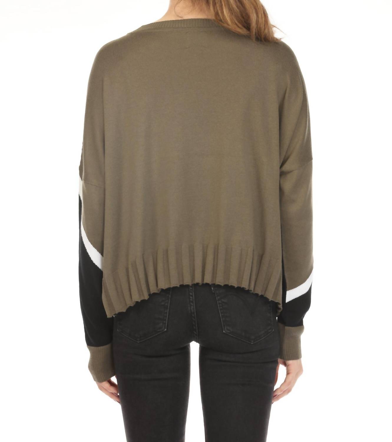 Planet By Lauren G. - Mini Triangle Crewneck Sweater